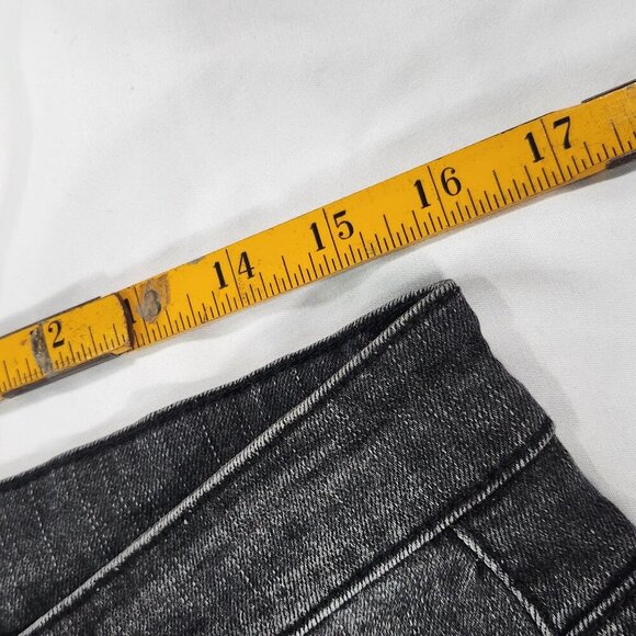 Men's Ripped Black Jeans with Red under - Picture 3 of 5